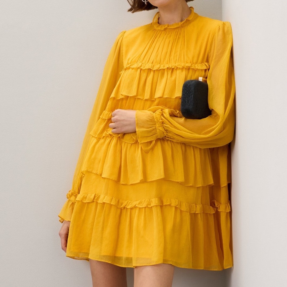Adam Lippes Tiered Ruffle Dress